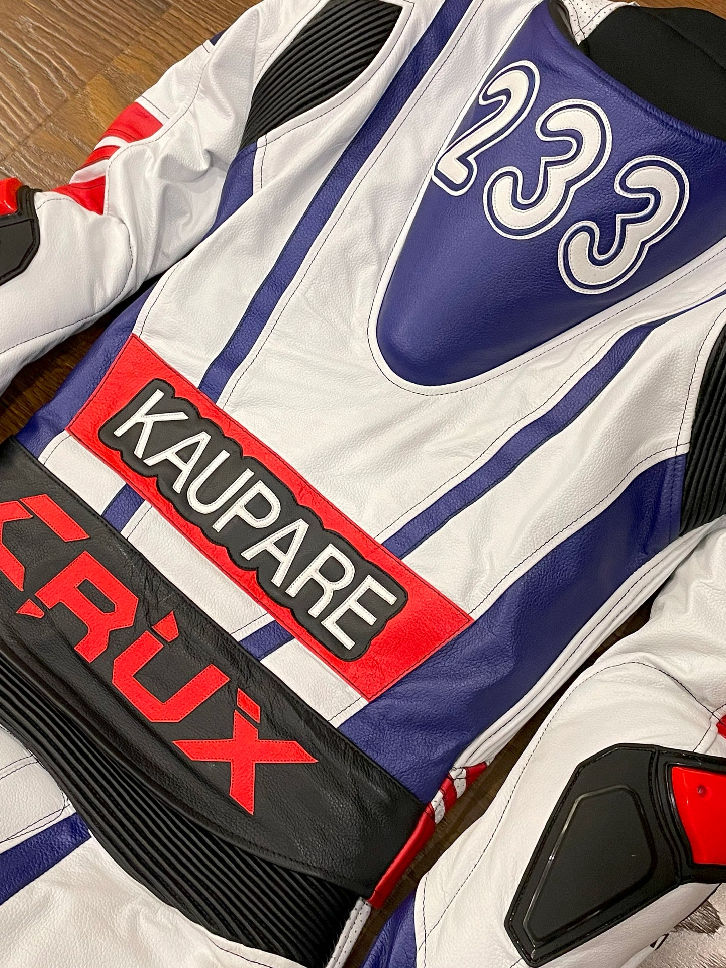 Men Custom Motorcycle Leather Race Suit