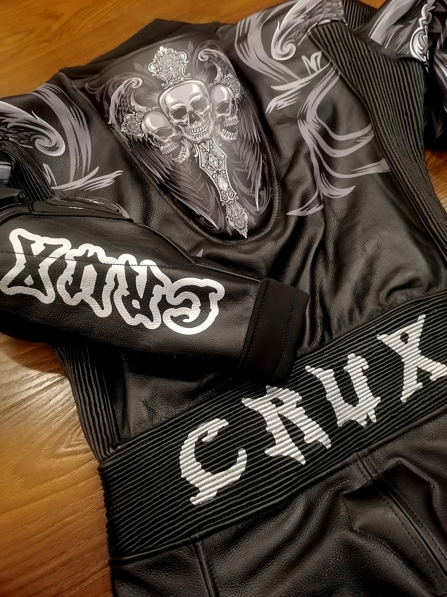 Men Custom Motorcycle Leather Race Suit