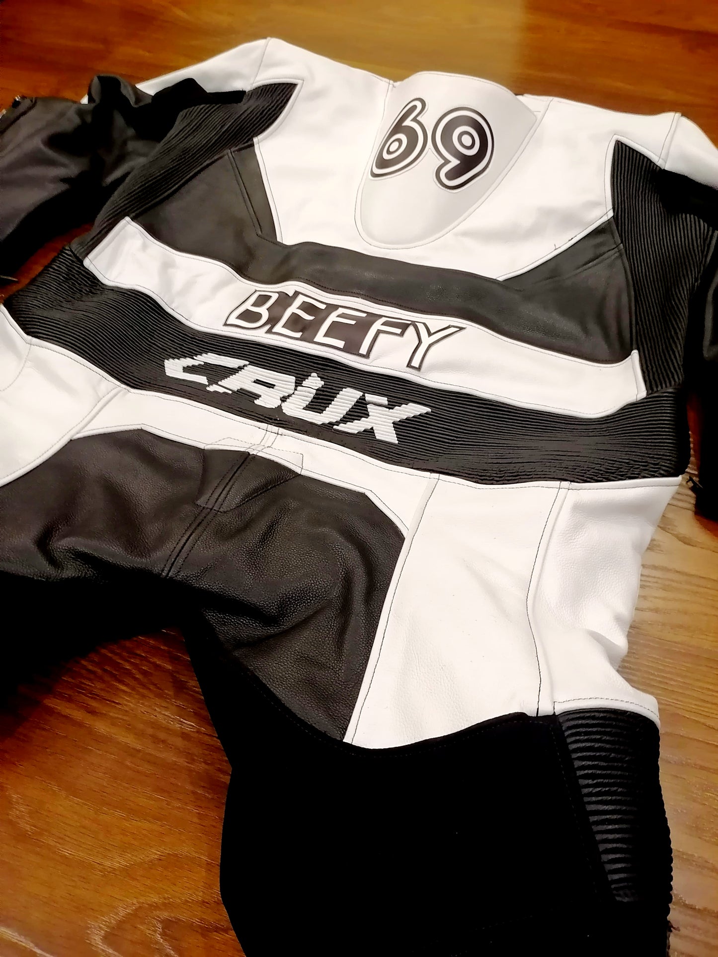 Men Custom Motorcycle Leather Race Suit