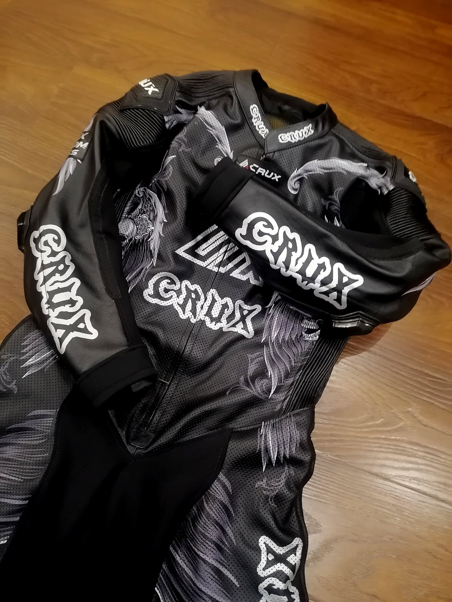 Men Custom Motorcycle Leather Race Suit