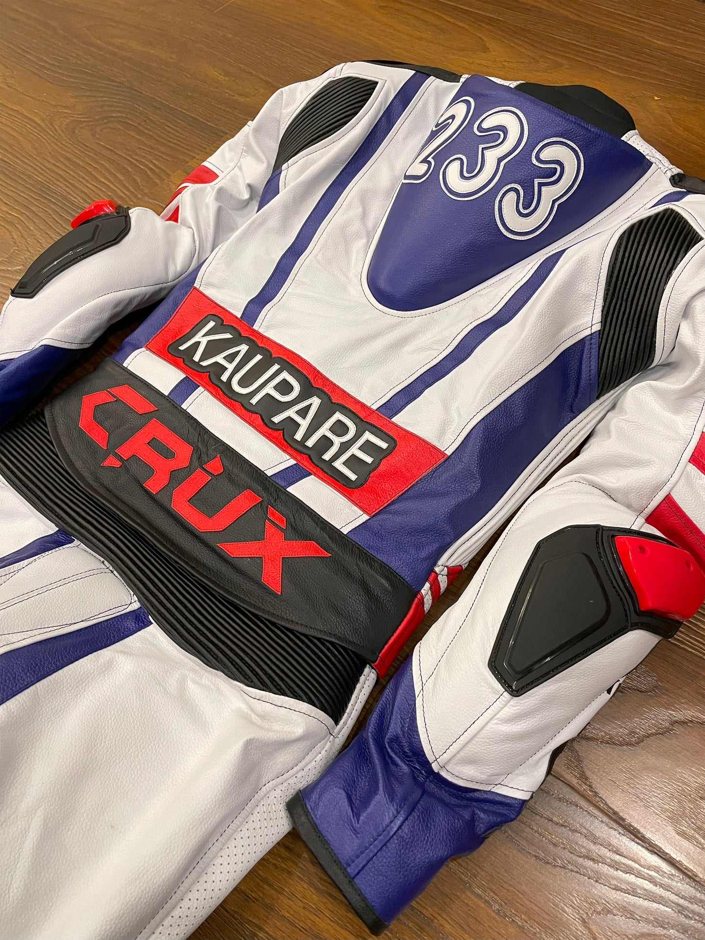 Men Custom Motorcycle Leather Race Suit