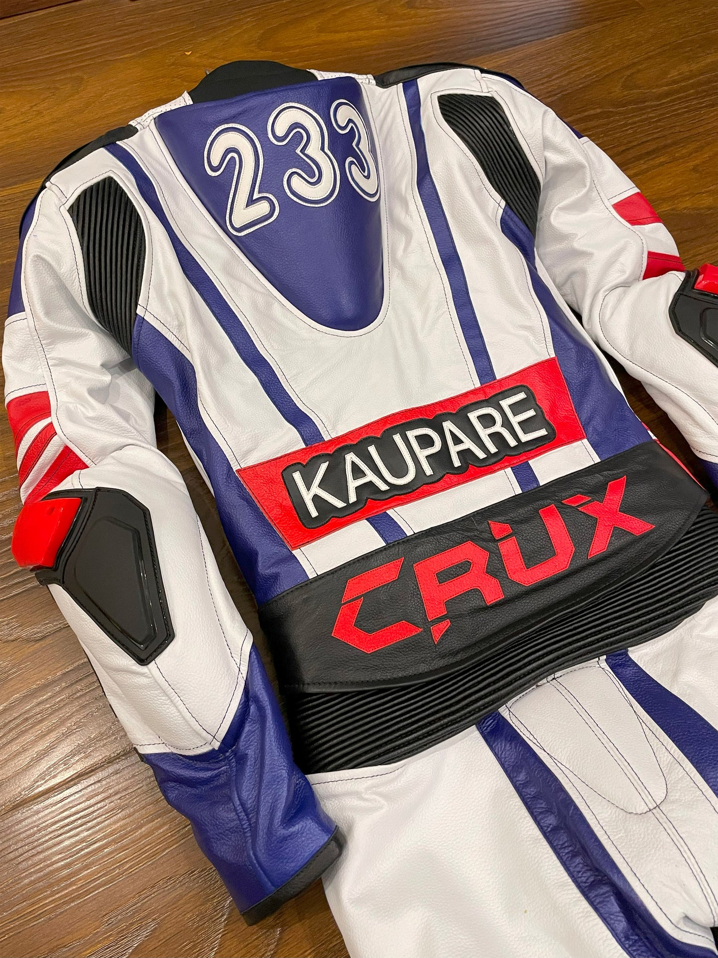 Men Custom Motorcycle Leather Race Suit
