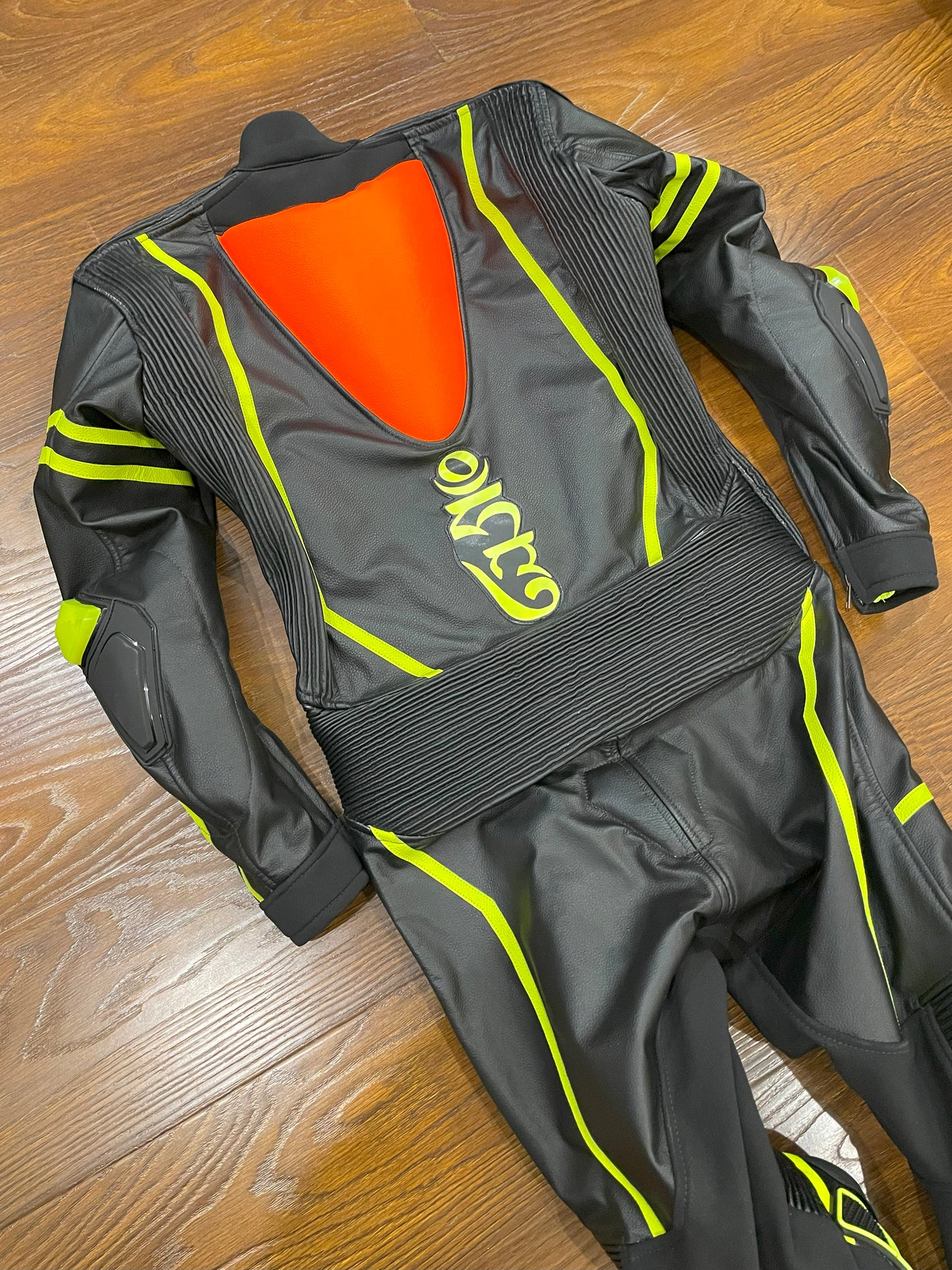 Men Custom Motorcycle Leather Race Suit