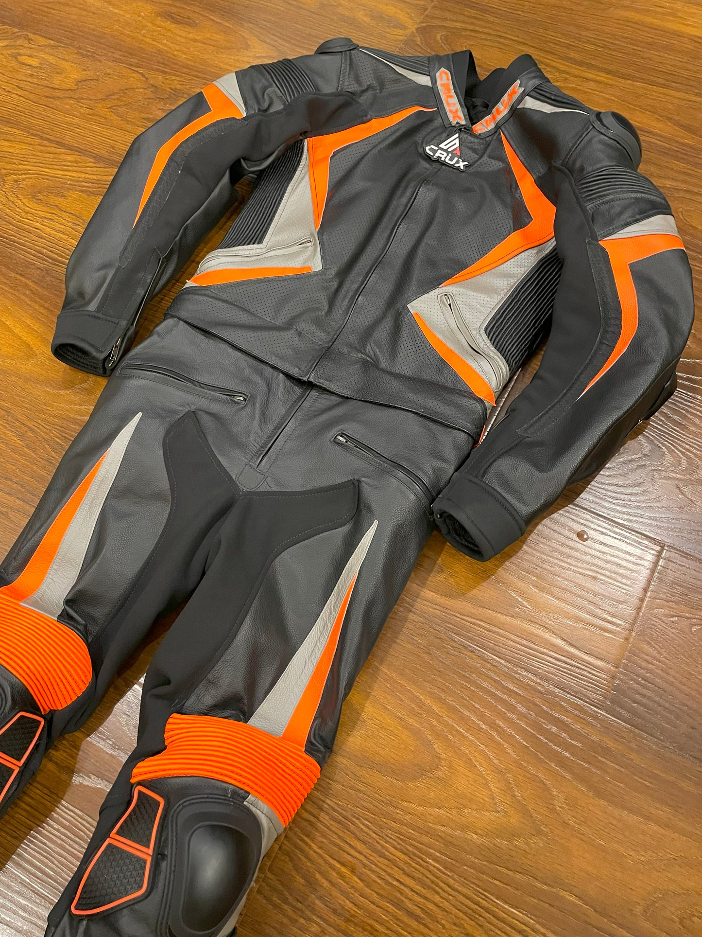 Men Custom Motorcycle Leather Race Suit