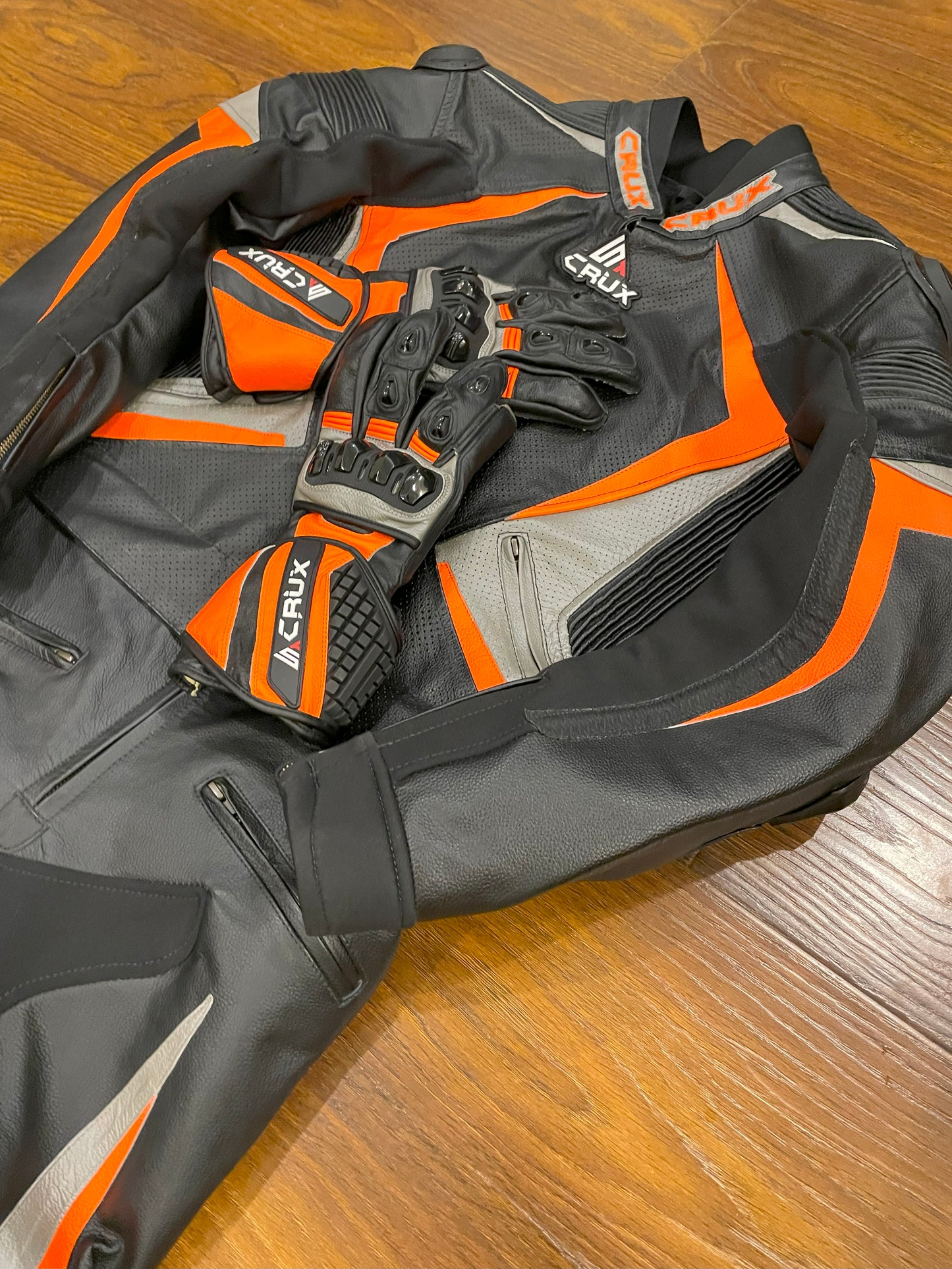 Men Custom Motorcycle Leather Race Suit