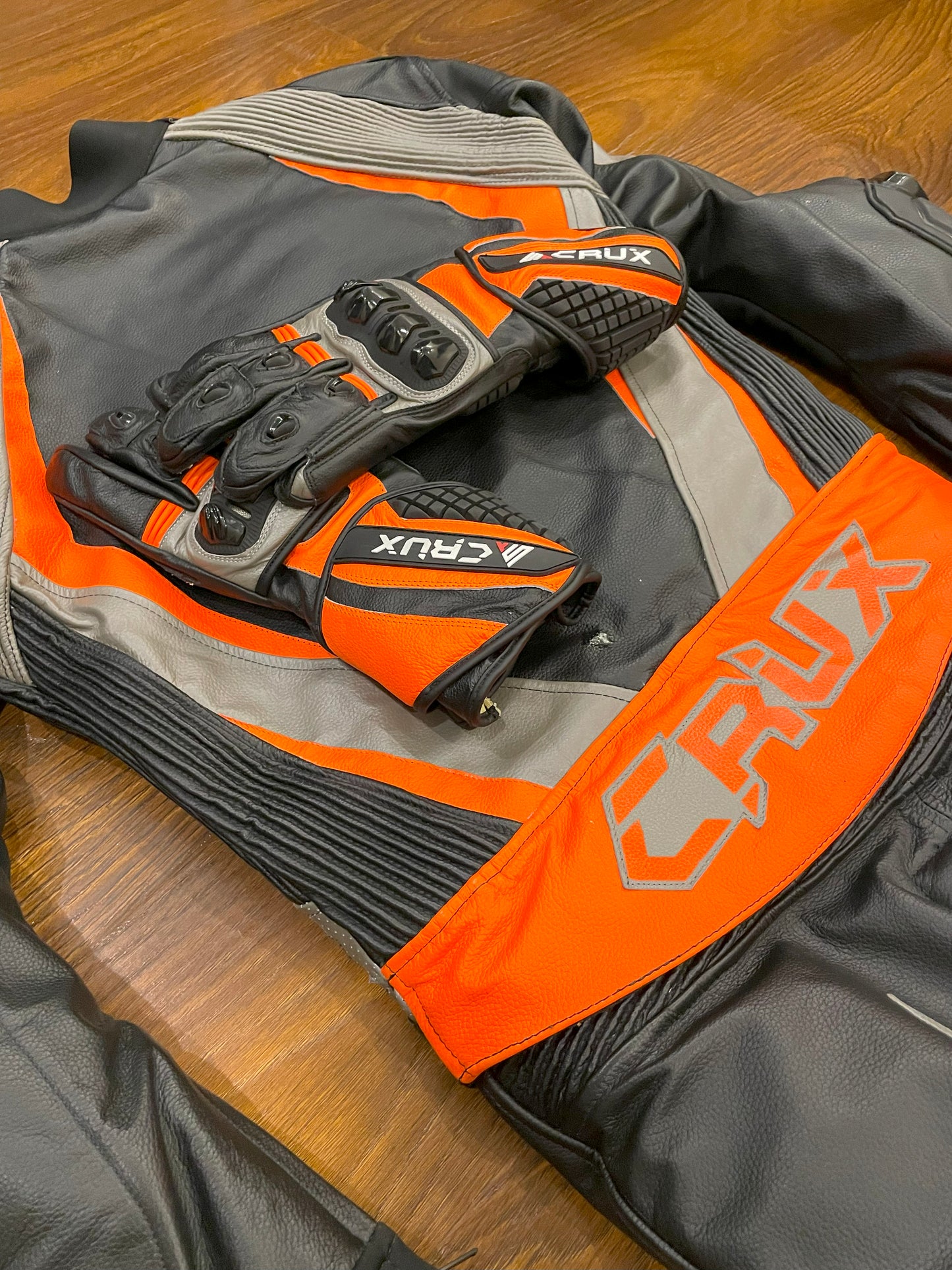 Men Custom Motorcycle Leather Race Suit