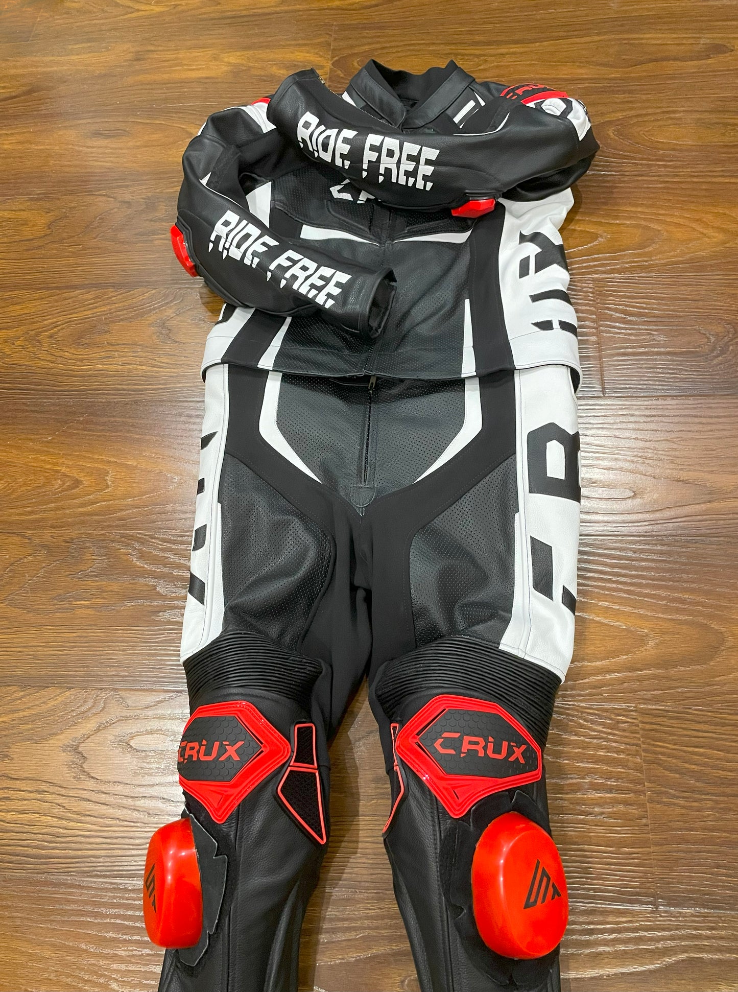 Men Custom Motorcycle Leather Race Suit