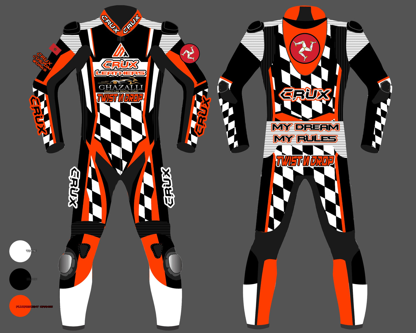 Amin Custom Motorcycle Leather Race Suit