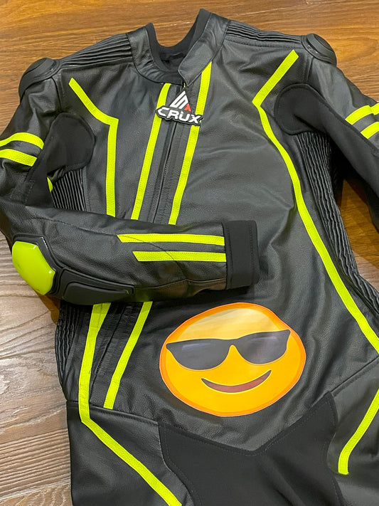 Men Custom Motorcycle Leather Race Suit