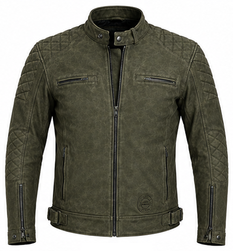 Crux Nubuck Leather Motorcycle Jacket