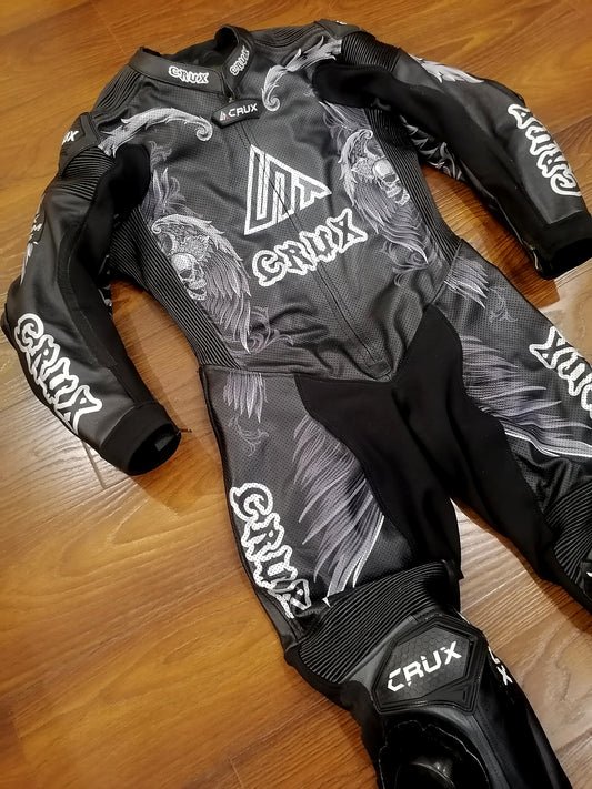 Men Custom Motorcycle Leather Race Suit