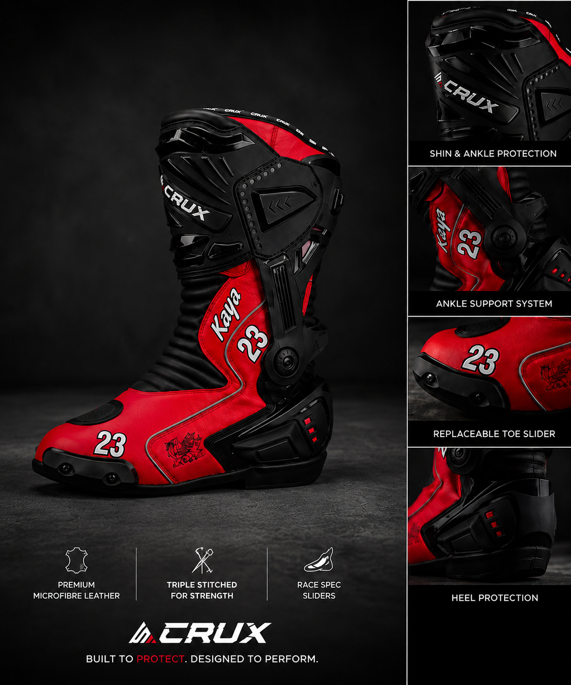Crux Custom Motorrad-Rennstiefel