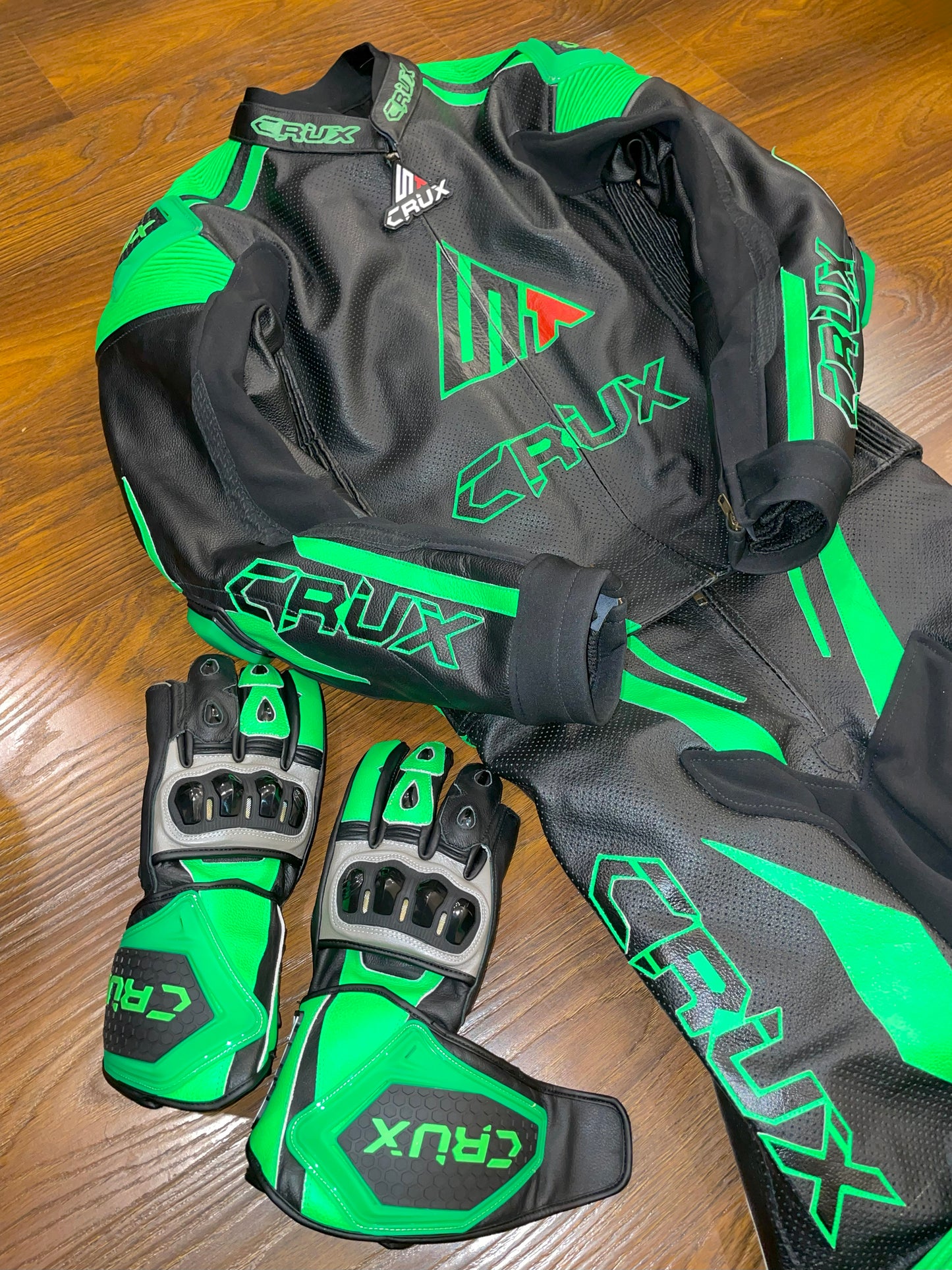 Men Custom Motorcycle Leather Race Suit