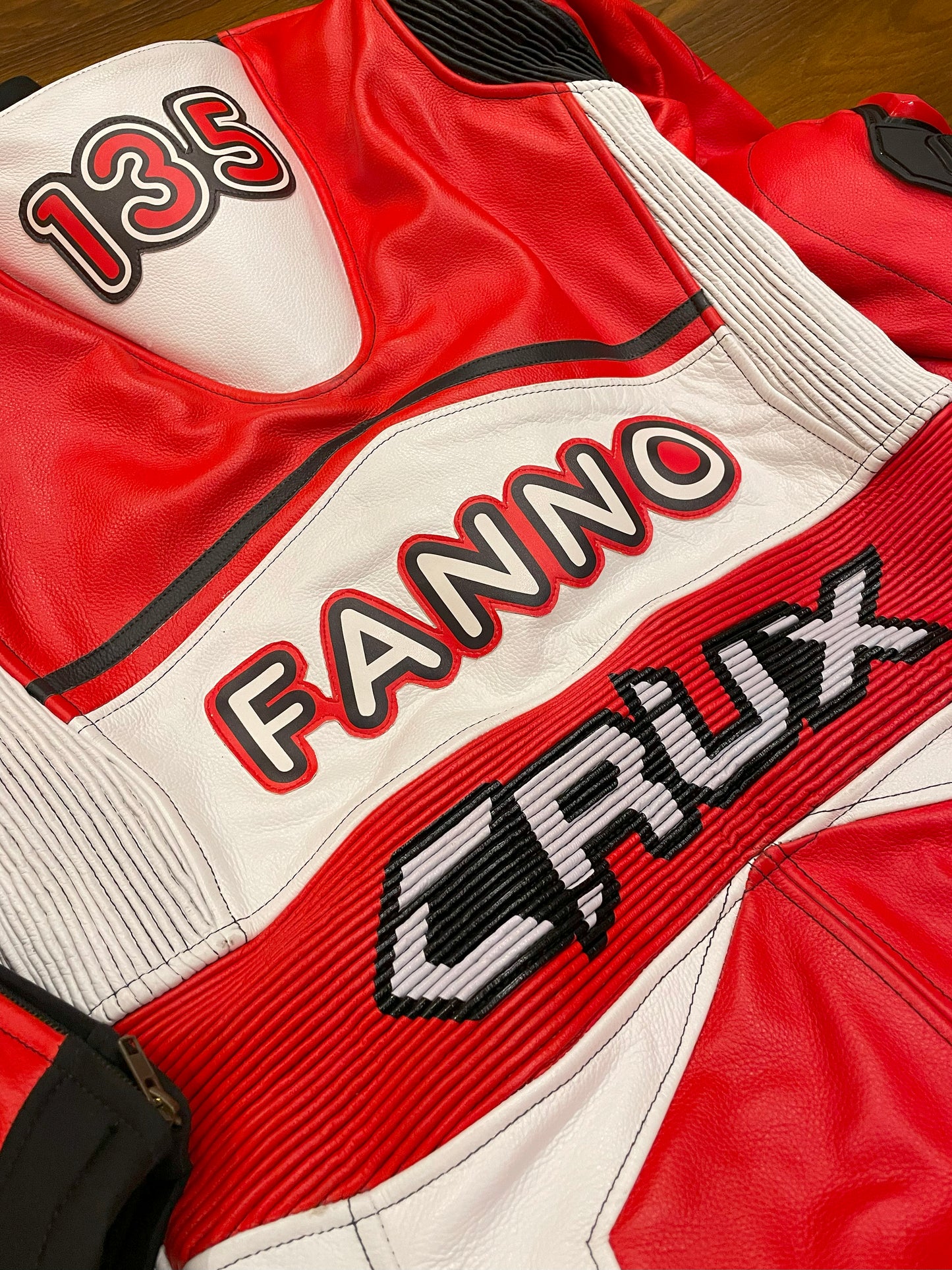 Men Custom Motorcycle Leather Race Suit