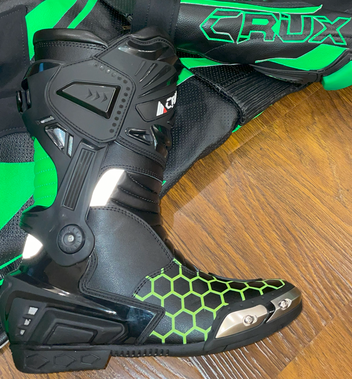 Crux Custom Motorcycle Race Boots